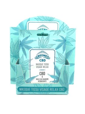 Masque tissu visage au CBD...