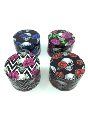 Grinder 50mm Skull & Blooms...