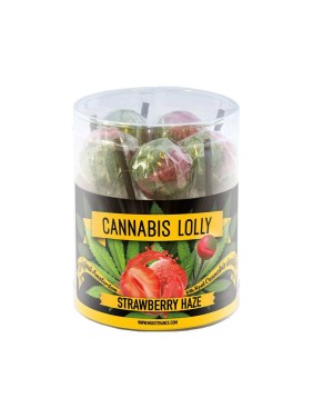 Sucette cannabis fraise -...