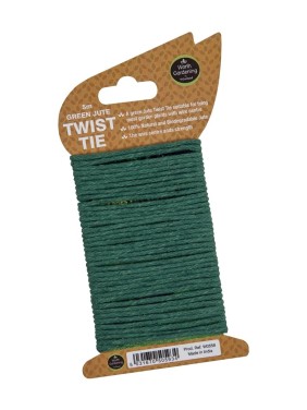 Lien torsadé jute vert 5m