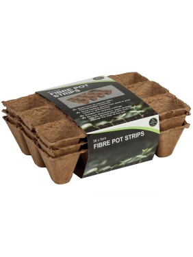 Pack de 36 pots en fibre...