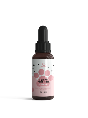 Huile CBD animaux 5% saumon...