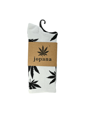 Chaussettes Cannabis Blanches